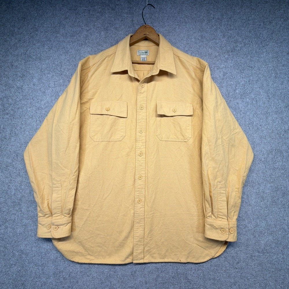 LL Bean Chamois Cloth Shirt Men's Size XL 100% Cotton